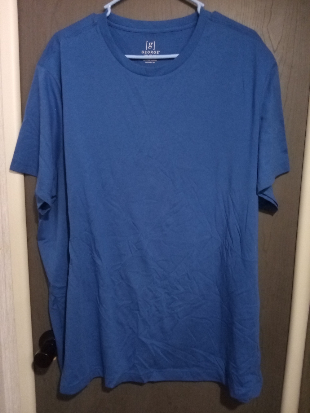 3XL Men's Short Sleeve Crew Neck T-Shirt in Blue NWOT